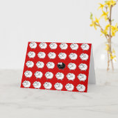 Zwarte schapen kaart (Gele Bloem)