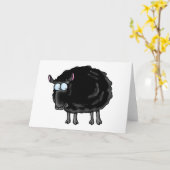 Zwarte schapen kaart (Gele Bloem)