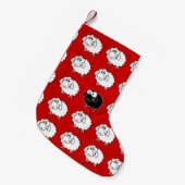 Zwarte schapen kleine kerstsok (Voorkant (Hangend))