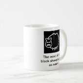Zwarte schapen koffiemok (Voorkant rechts)