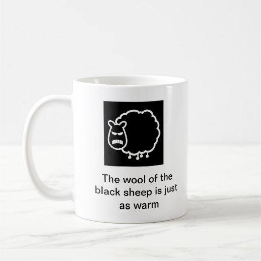 Zwarte schapen koffiemok (Links)