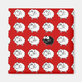 Zwarte schapen magneet (Voorkant)