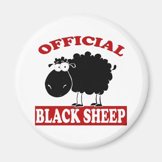Zwarte schapen magneet (Voorkant)