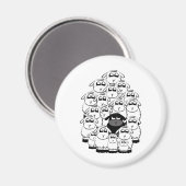 Zwarte schapen magneet (Voorkant / Achterkant)