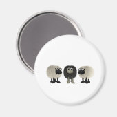 zwarte schapen magneet (Voorkant / Achterkant)