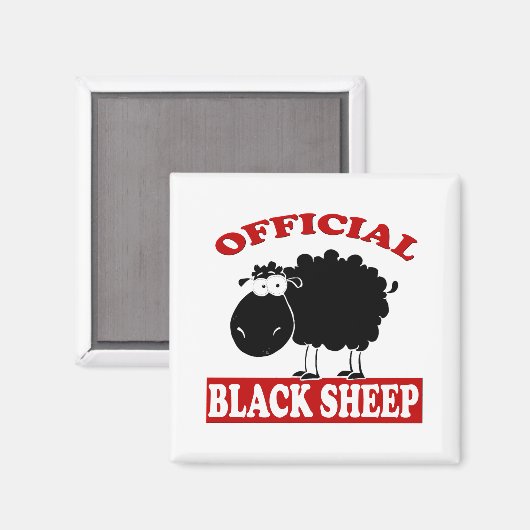 Zwarte schapen magneet (Voorkant / Achterkant)