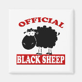 Zwarte schapen magneet (Voorkant)