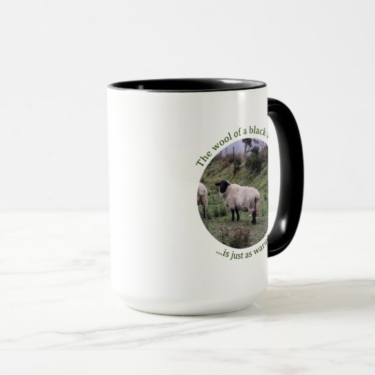 Zwarte schapen mok (Voorkant rechts)