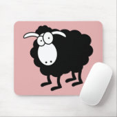 Zwarte schapen muismat (Met muis)