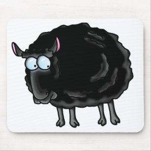 Zwarte schapen muismat