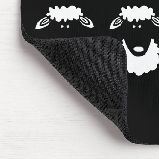 Zwarte schapen muismat (Hoek)