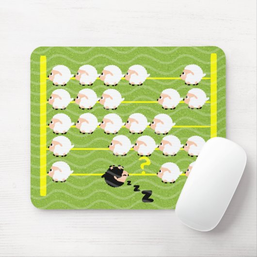 zwarte schapen muismat (Met muis)