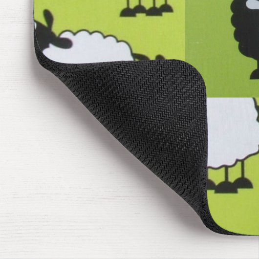 Zwarte schapen muismat (Hoek)