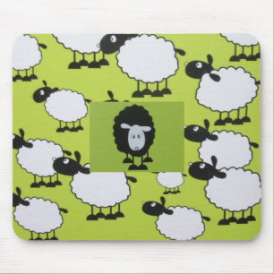 Zwarte schapen muismat
