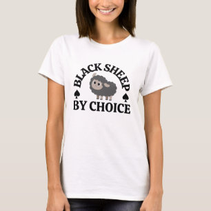 Zwarte schapen naar keuze asociaal t-shirt