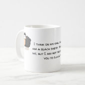 zwarte schapen niet de wolf koffiemok (Voorkant links)