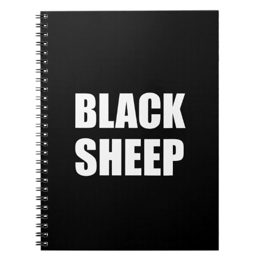 Zwarte Schapen Notitieboek (Voorkant)