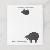 Zwarte schapen plaatskaartje (Buitenkant ongevouwen)