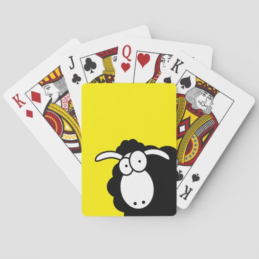 Zwarte schapen pokerkaarten (Achterkant)