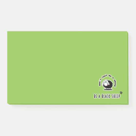 zwarte schapen post-it® notes (Voorkant)