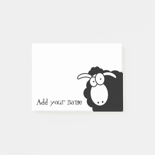 Zwarte schapen post-it® notes (Voorkant)