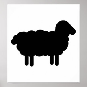 Zwarte schapen poster