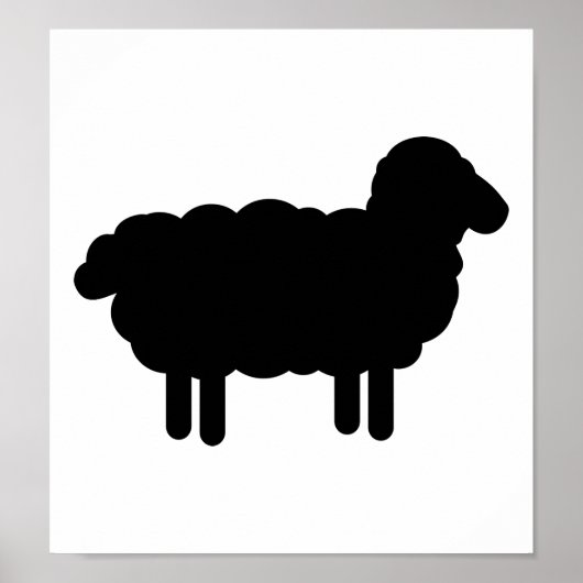 Zwarte schapen poster (Voorkant)
