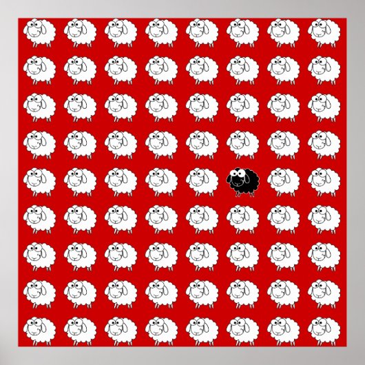 Zwarte schapen poster (Voorkant)