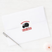 Zwarte schapen ronde sticker (Envelop)