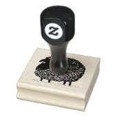 Zwarte schapen rubberstempel (Stempel)