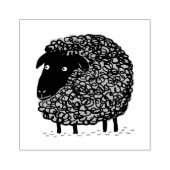 Zwarte schapen rubberstempel (Afrduk)