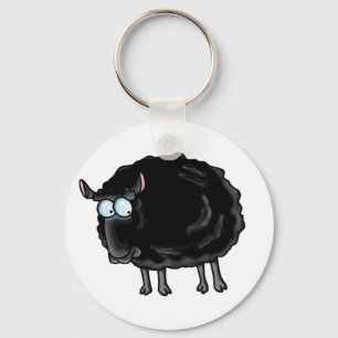 Zwarte schapen sleutelhanger