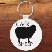 Zwarte schapen sleutelhanger (Voorkant)