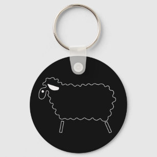 Zwarte schapen sleutelhanger