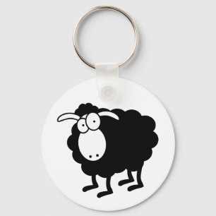 Zwarte schapen sleutelhanger