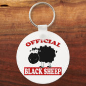 Zwarte schapen sleutelhanger (Voorkant)