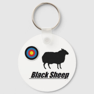 Zwarte schapen sleutelhanger