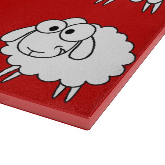 Zwarte schapen snijplank (Hoek)