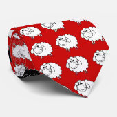 Zwarte schapen stropdas (Opgerold)