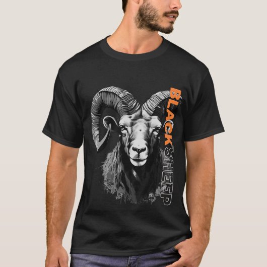 Zwarte schapen t-shirt (Voorkant)