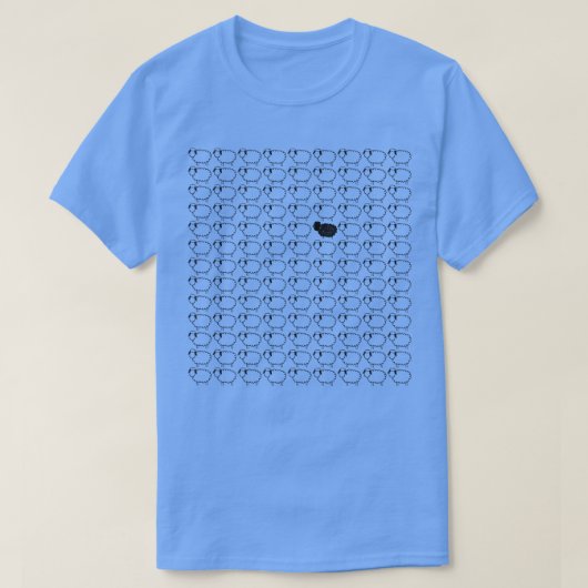 Zwarte schapen t-shirt (Design voorkant)