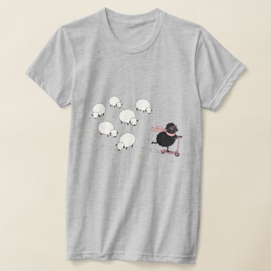 ZWARTE SCHAPEN T-SHIRT (Laagn)