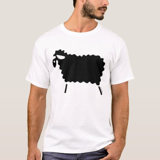 Zwarte schapen t-shirt (Voorkant)