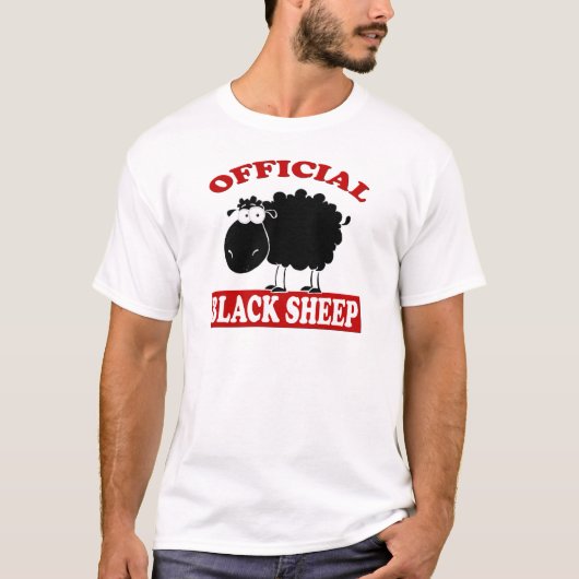 Zwarte schapen t-shirt (Voorkant)