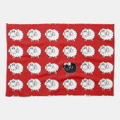 Zwarte schapen theedoek (Horizontaal)