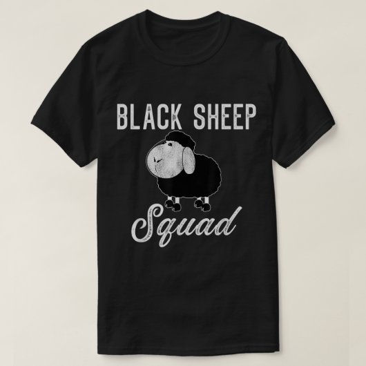 Zwarte Schapen Troep Grappig Ontwerp T-shirt (Design voorkant)
