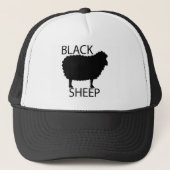 Zwarte schapen trucker pet (Voorkant)