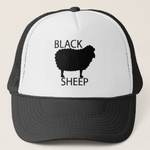 Zwarte schapen trucker pet
