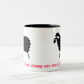 Zwarte schapen tweekleurige koffiemok (Center)