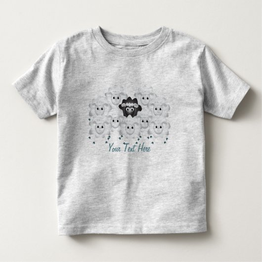 Zwarte schapen van de familie kinder shirts (Voorkant)
